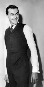 00435 Prints: Clothing: Fashion: Menswear Suits: Called a three piece single-breasted lounge suit - but