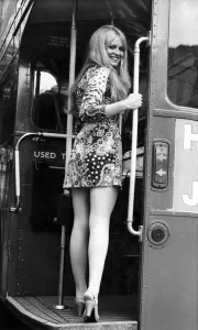 Clothing: Fashion: Mini dress. August 1969 P005243