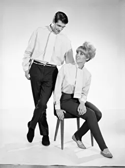 Clothing: Fashion: Shirts: Man and woman (Peter Christian and Yvette Davies