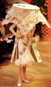 Clothing France Paris Fashion Week 1999 Model wearing Givenchy clothes walking