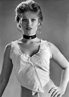Clothing Underwear. White cotton cropped top and choker necklace