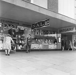 Co-Op supermarket in Stratford, London 15th July 1967