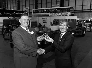 Images Dated 2nd November 1987: Coach company operator Harry Shaw (left) received the 15