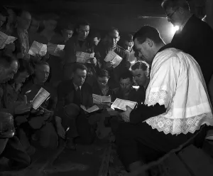 Coal Miners Memorial Service for King George VI Death after his death February