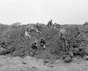 Bucket Prints: A coal seam was discovered when the Bradley estate in Huddersfield was being built in