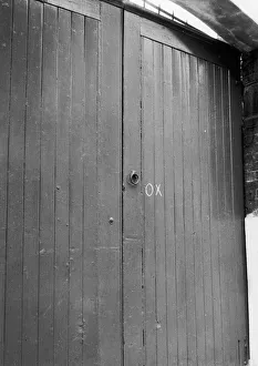 00267 Prints: Code signs drawn on a Convent gate which gave spy Harry Houghton certain information