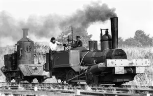 Rural Scene Prints: A Coffee Pot Loco and the Lewin Locomotive (right) two of the steam engines which can be