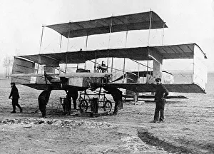 Core81 Prints: Col. J T C Moore-Brabazon (later Lord Brabazon of Tara) preparing to fly a Voisen-Farman
