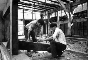 01217 Prints: Colin Fellows and Eddie Lenehan are retracing the work of medieval craftsmen