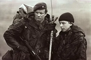 01501 Prints: Colin Firth filming in Tumbledown'the story of Lieutenant Robert Lawrence (l)