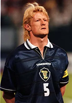 Competitive Prints: Colin Hendry Scotland captain May 1998 before World Cup warm up match against Colombia