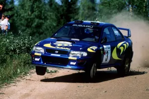 Racing Prints: Colin McRea World Rally Car Champion November 1997 Who is part of the 555 Subaru World