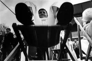 Colin Milburn, April 1967 Cricket Player pictured relaxing watching match