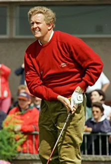 Colin Montgomerie Scottish golfer plays a shot during the Scottish Open Golf championship