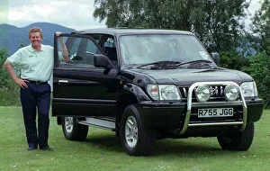 Colin Montgomerie and Toyota Colorado July 1998 Scot golfer with car for