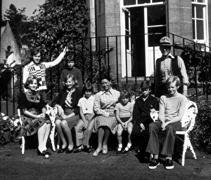 At Colin Tennants swimming pool in 1973 Lucia Santa Cruz Roddy Llewellyn Matthew York