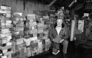 Collection Prints: The collectors. Henrys pile of bricks includes a selection from an American club in
