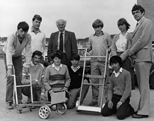 A college - school linkup that produced these industrial trolleys has got the push itself