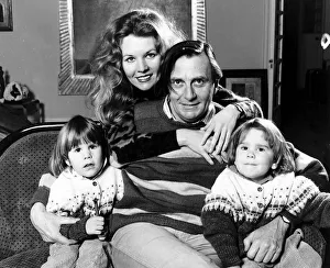 Comedian, actor and impressionist Barrie Humphries at home with his family dbase MSI