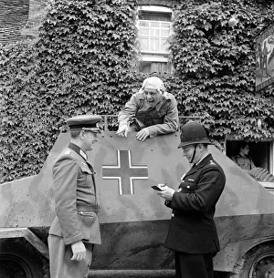 Comedian and actor Norman Wisdom during the Making of the film The Square Peg