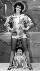 Panto Prints: Comedian Dougie Brown and principal boy Bronwen Davies are stars of the Billingham