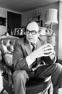 Comedian, Eric Morecambe, pictured at home in Harpenden, Hertfordshire, England