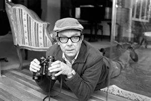 Binoculars Prints: Comedian Eric Morecambe seen here at his Hertfordshire home December 1971 71-12050