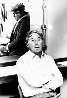 Comedians Prints: Comedian Ernie Wise sits in his dressing room with his comic partner Eric Morecambe