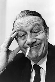 Comedian Jimmy Jewel having a cigarette on his break Circa 1960