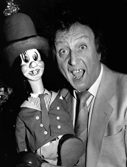 Comedian Ken Dodd with his Diddy Man Dicky Mint at Whitley Bay Playhouse on 9th December