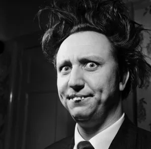 Teeth Prints: Comedian Ken Dodd, photographed at home for a Donald Zec feature. 7th October 1963