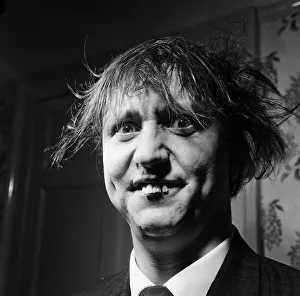 Comedian Ken Dodd, photographed at home for a Donald Zec feature. 7th October 1963