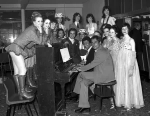 Bygones Prints: Comedian Mike and Bernie Winters and their supporting cast ready for the summer season
