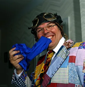 Comedian Roy Chubby Brown wearing colourful suit Circa April 1986
