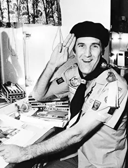 00003 Prints: Comedian Russ Abott in Bradford wearing Scouts uniform