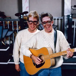 Impressionist Prints: Comedians Allan Stewart and Aiden Harvey as Fifes famous twins, the Proclaimers