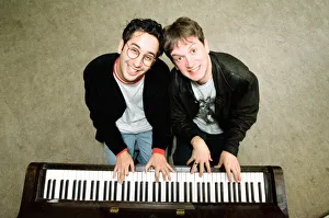 00520 Prints: Comedians Frank Skinner and David Baddiel who hosted the British television programme