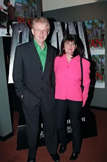 Red Carpet Prints: Comedy writer Richard Curtis writer with his wife Emma Freud at the Mr Bean film premiere