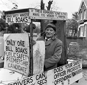 Election Prints: Commander Bill Boaks setting out from his home near Kingston in his own special