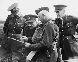 The Commander-In-Chief of the Home Forces, General Sir Alan Brooke visiting Northern