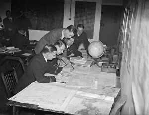 Navigation Prints: Commercial pilots seen here return to flight school at Croydon Airport to study
