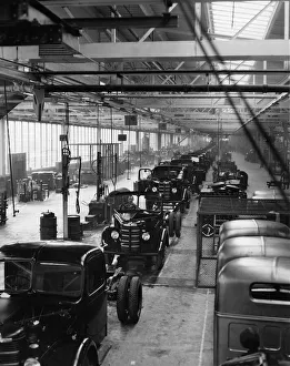 The commerical vehicle assembly line in the new Vauxhall factory is 300 yards long