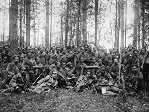 Forest Prints: The Company of the 7th Regiment of Chasseurs pose for the camera Circa 1915