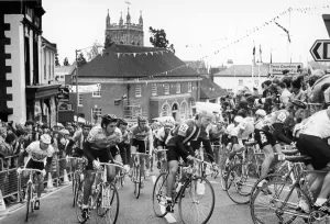 Cyclist Prints: Competitors in the 1987 Milk Race, now better known as the Tour of Britain