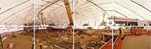 Images Dated 14th January 1999: A composite of the inside of the Millennium Dome as seen by the camera '