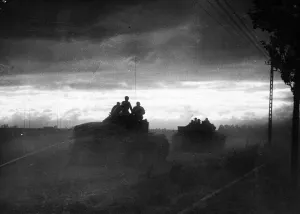 Silhouette Prints: After a concentrated air bombardment the British launched an attack from the Caumont area