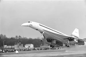 Concorde 002, the British built prototype of the Anglo-French supersonic airliner seen