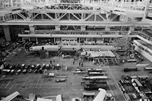 Passenger Prints: Concorde Aircraft prototype 2 at BAC Filton Bristol Brabazon Hanger
