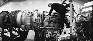 Airliner Prints: The Concorde Olympus engine in the sea level test bed at Bristol. 30th March 1967