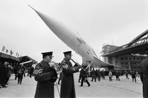 Concorde, prototype 001 makes its first official public appearance as it is unveiled
